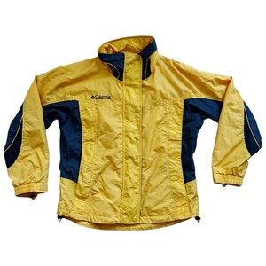 Columbia Core Yellow & Black Waterproof Rain Winter Jacket Size Medium